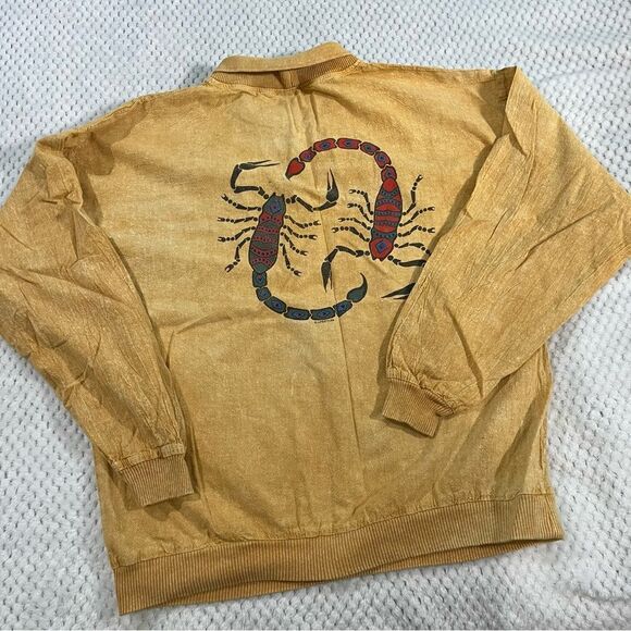 Lifestyles pull over shirt, long sleeve, scorpions on back, lightweight fabric. - Picture 3 of 9